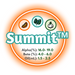 A graphic showing the brewing values of US Summit™ Hops, circled in orange on a white background.