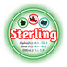 A graphic showing the brewing values of US Sterling Hops circled in green on a white background.